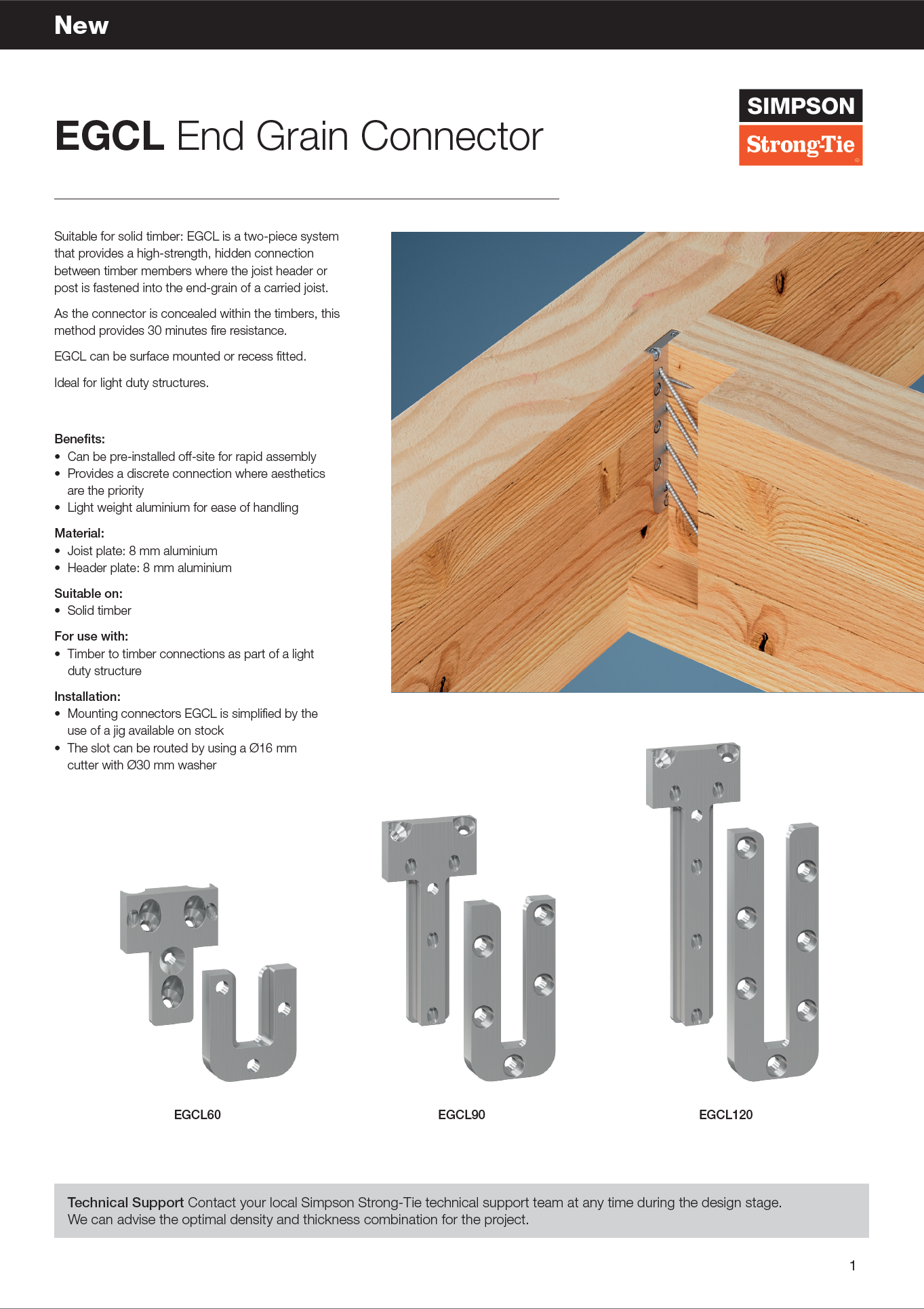 EGCL - End Grain Connector
