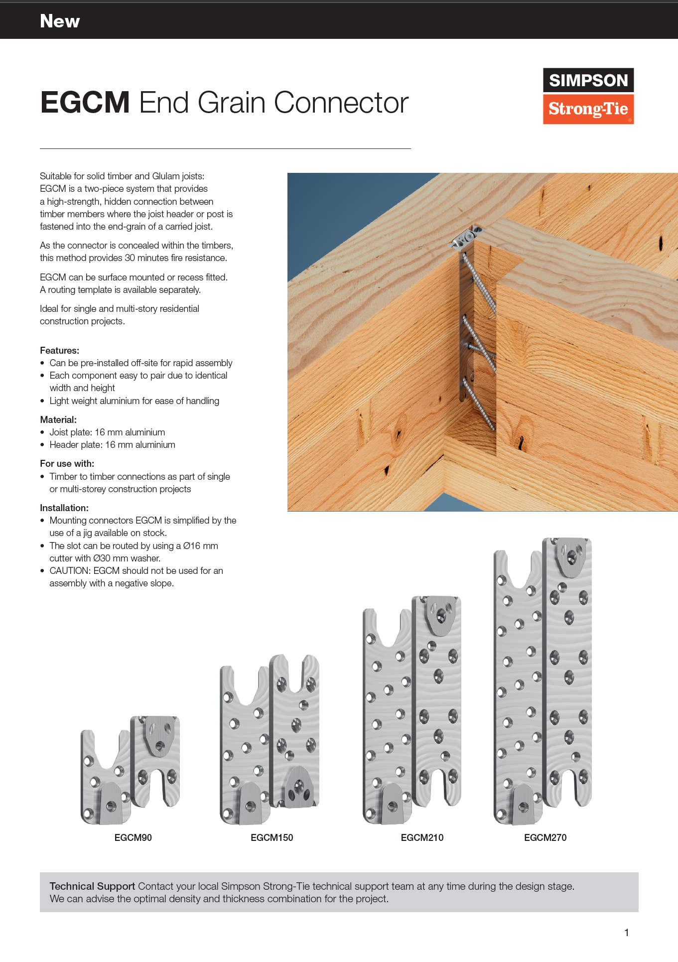 EGCM - End Grain Connector