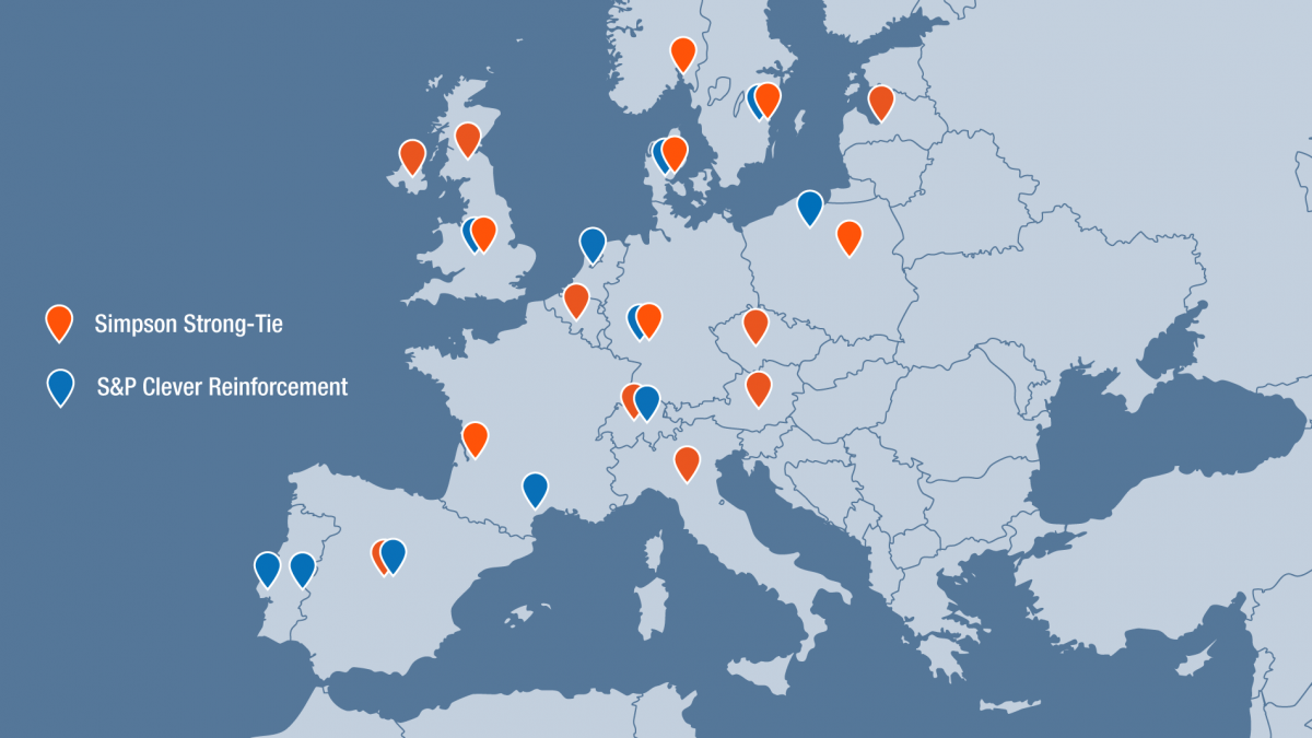 Simpson Strong-Tie Locations in Europe Simpson Strong-Tie Locations in Europe
