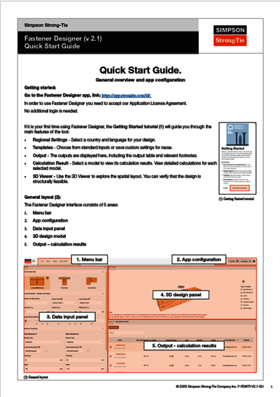 Quick Start Guide Fastener Designer